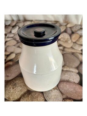 Potpourri Blue Denby Stoneware Jar w/Lid